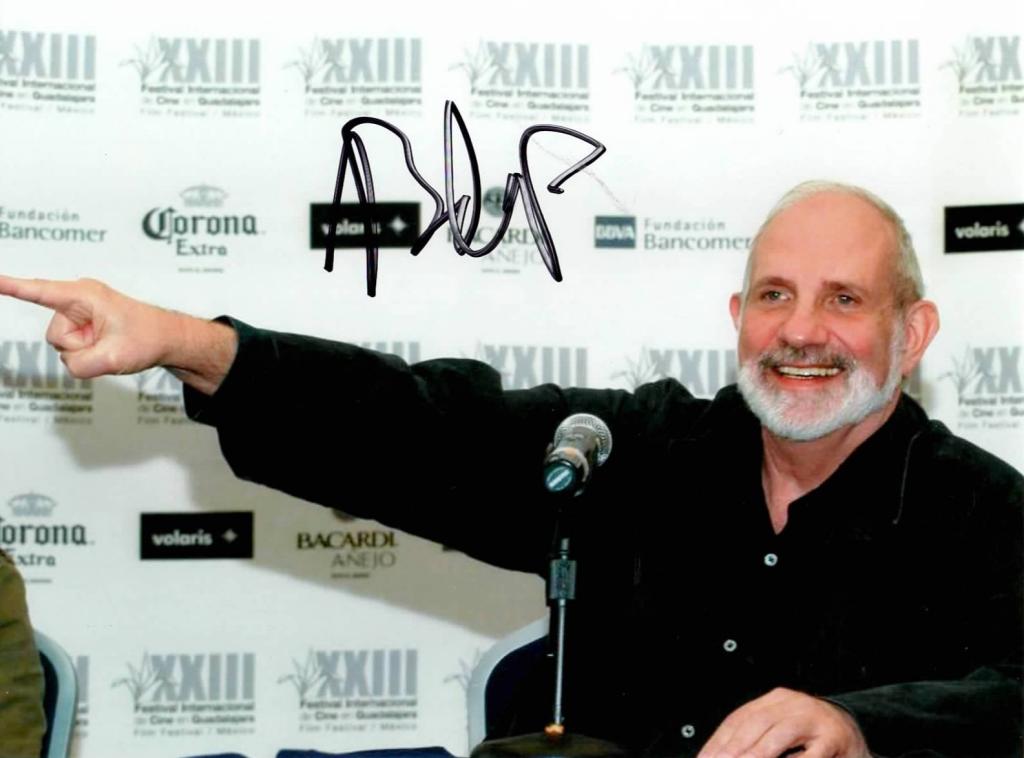 Autografo Brian De Palma Fotografia autografata a colori