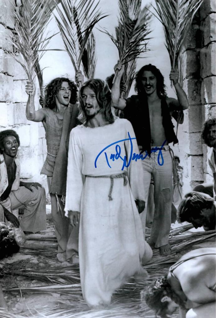 Autografo Ted Neeley Fotografia Jesus Christ Superstar bianco e nero